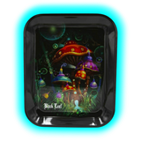 Black Leaf Rolling Tray L Mushroom 340 x 270mm