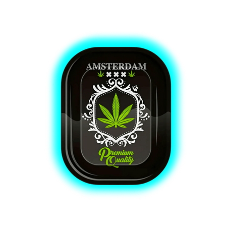 Black Leaf Rolling Tray S Amsterdam 140 x 180mm