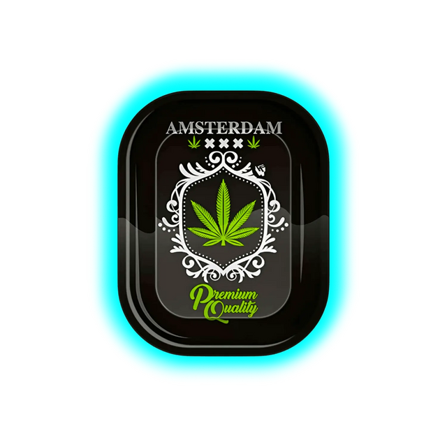 Black Leaf Rolling Tray S Amsterdam 140 x 180mm