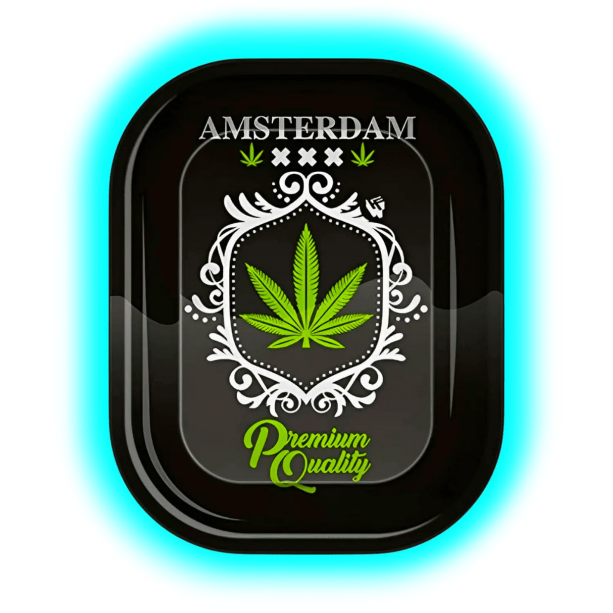 Black Leaf Rolling Tray S Amsterdam 140 x 180mm