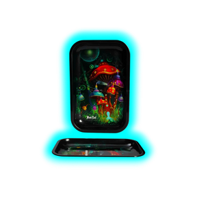 Black Leaf Rolling Tray S Black Leaf Mushroom 140 x 180mm