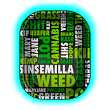 Black Leaf Rolling Tray S Cannafonts 140 x 180mm