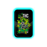 Black Leaf Rolling Tray THC Molecule 275 x 175mm
