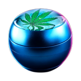 Black Leaf SPHERE Grinder 4 Parts Blue