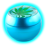 Black Leaf SPHERE Grinder 4 Parts Blue