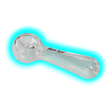 Black Leaf Spoon Glass Pipe 12.3cm