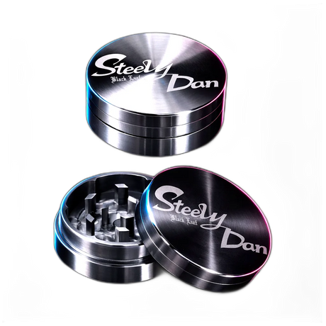 Black Leaf Stainless Steel Grinder Steely Dan 2 2part 35mm