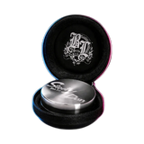 Black Leaf Steely Dan Edelstahl Grinder 2-teilig in der Frontansicht
