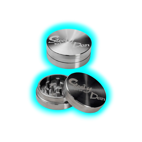Black Leaf Steely Dan Edelstahl Grinder 2-teilig