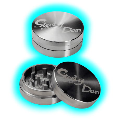 Black Leaf Steely Dan Edelstahl Grinder 2-teilig