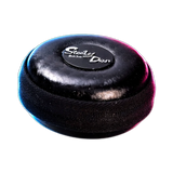 Black Leaf Steely Dan Edelstahl Grinder 2-teilig von hinten fotografiert (Rückansicht)