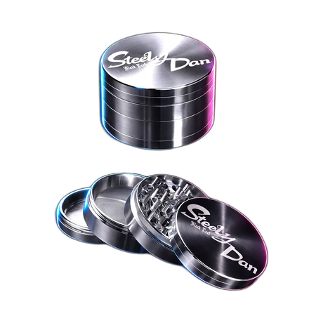 Black Leaf Steely Dan Edelstahl Grinder 4-teilig