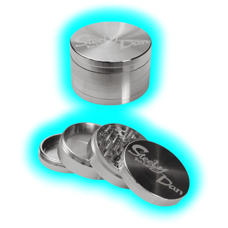Black Leaf Steely Dan Edelstahl Grinder 4-teilig