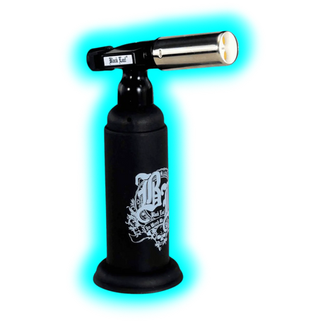 Black Leaf Torch Super Double Flame Lighter Black