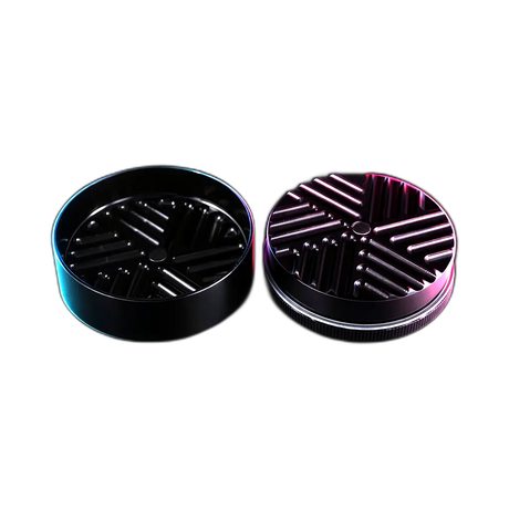 Blackleaf Aluminium Grinder The Pusher 2 Black 2 Parts