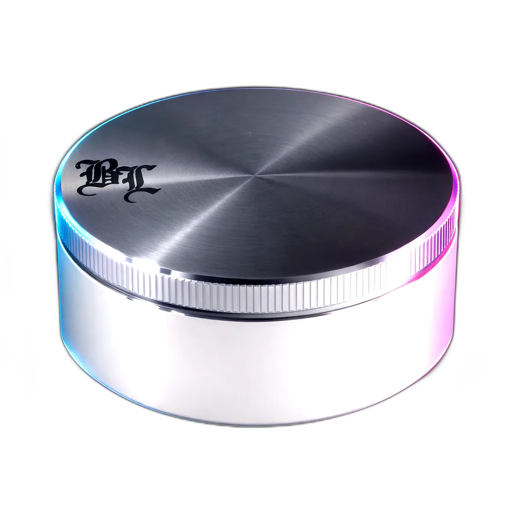 Blackleaf Aluminium Grinder The Pusher 2 Silver 2 Parts