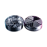 Blackleaf Aluminium Grinder The Pusher 2 Silver 2 Parts