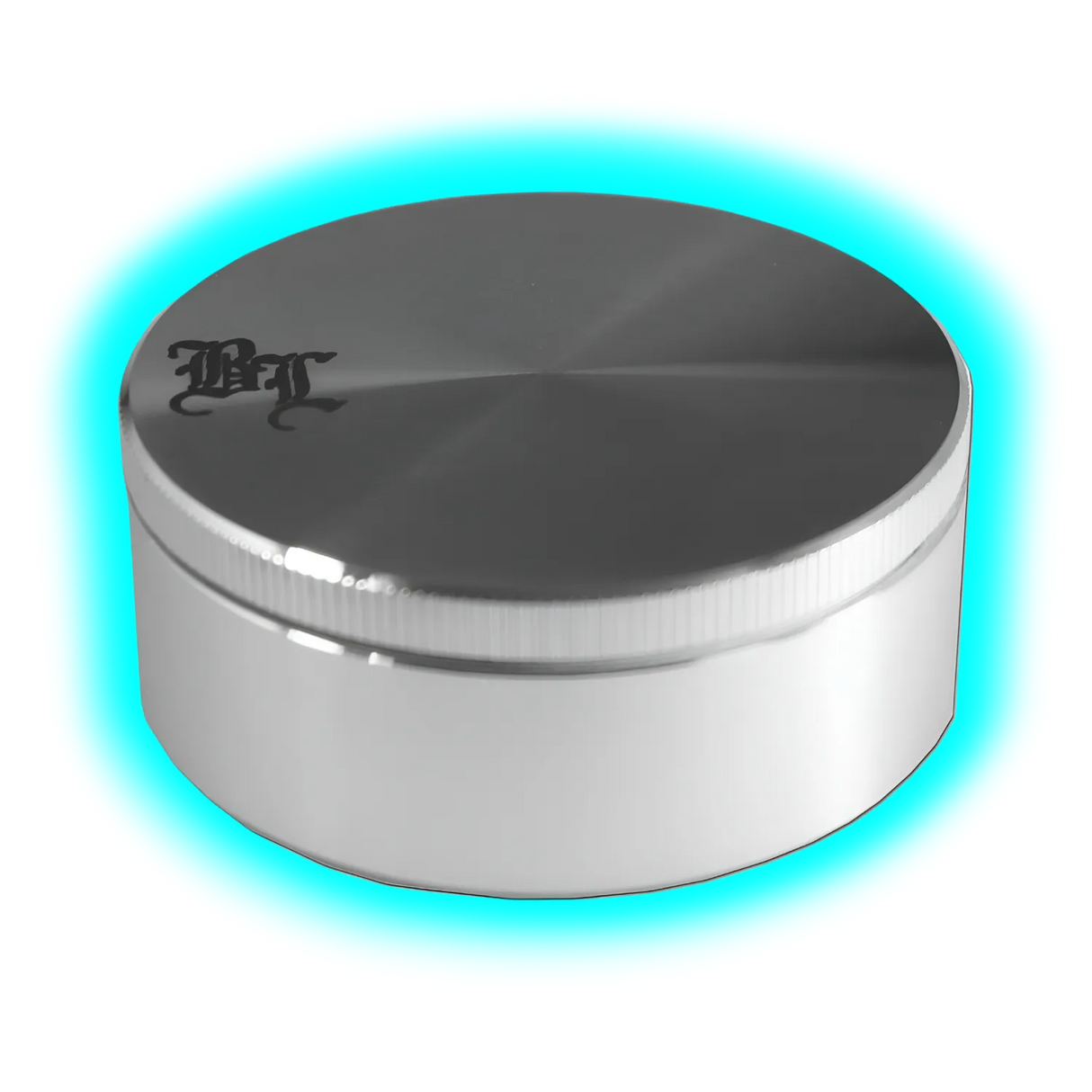 Blackleaf Aluminium Grinder The Pusher 2 Silver 2 Parts