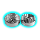 Blackleaf Aluminium Grinder The Pusher 2 Silver 2 Parts