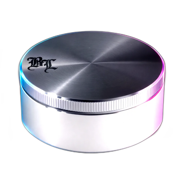 Blackleaf Aluminium Grinder The Pusher 2 Silver 2 Parts