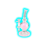 BLAZE GLASS Golf Ball Bubbler Pink