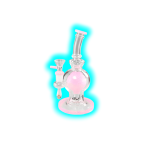 BLAZE GLASS Golf Ball Bubbler Pink