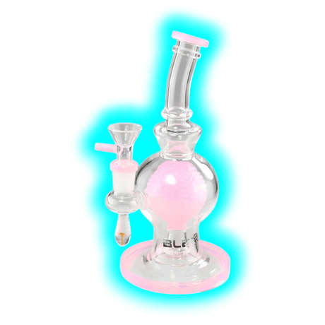 BLAZE GLASS Golf Ball Bubbler Pink