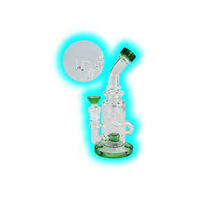 Blaze Glass Recyclerbong Green 21cm