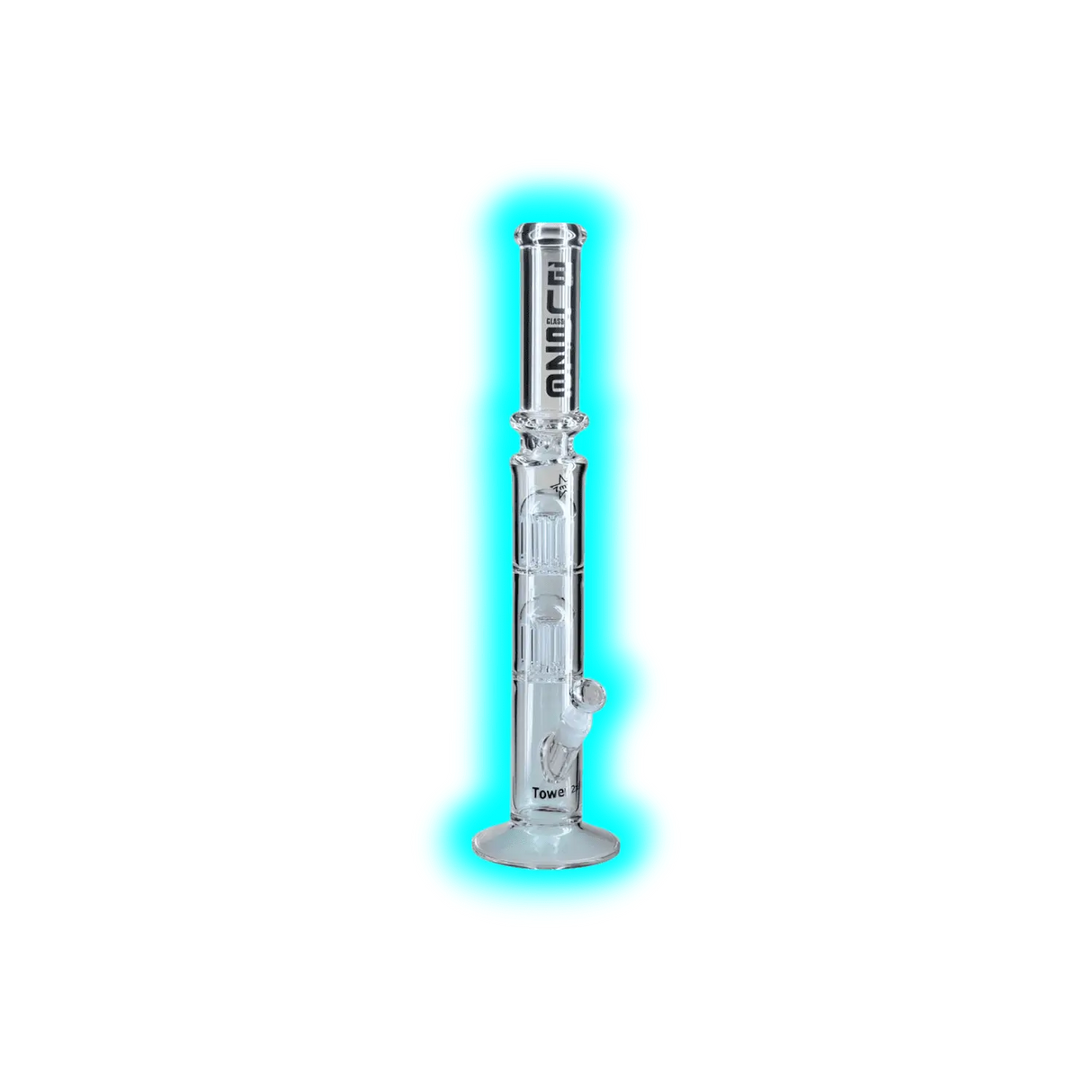 Blaze Tower Ice Bong 2x8 Arm Perkolator Klar
