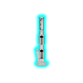 Blaze Tower Ice Bong 2x8 Arm Perkolator Schwarz