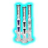 Blaze Tower Ice Bong 2x8 Arm Perkolator Schwarz