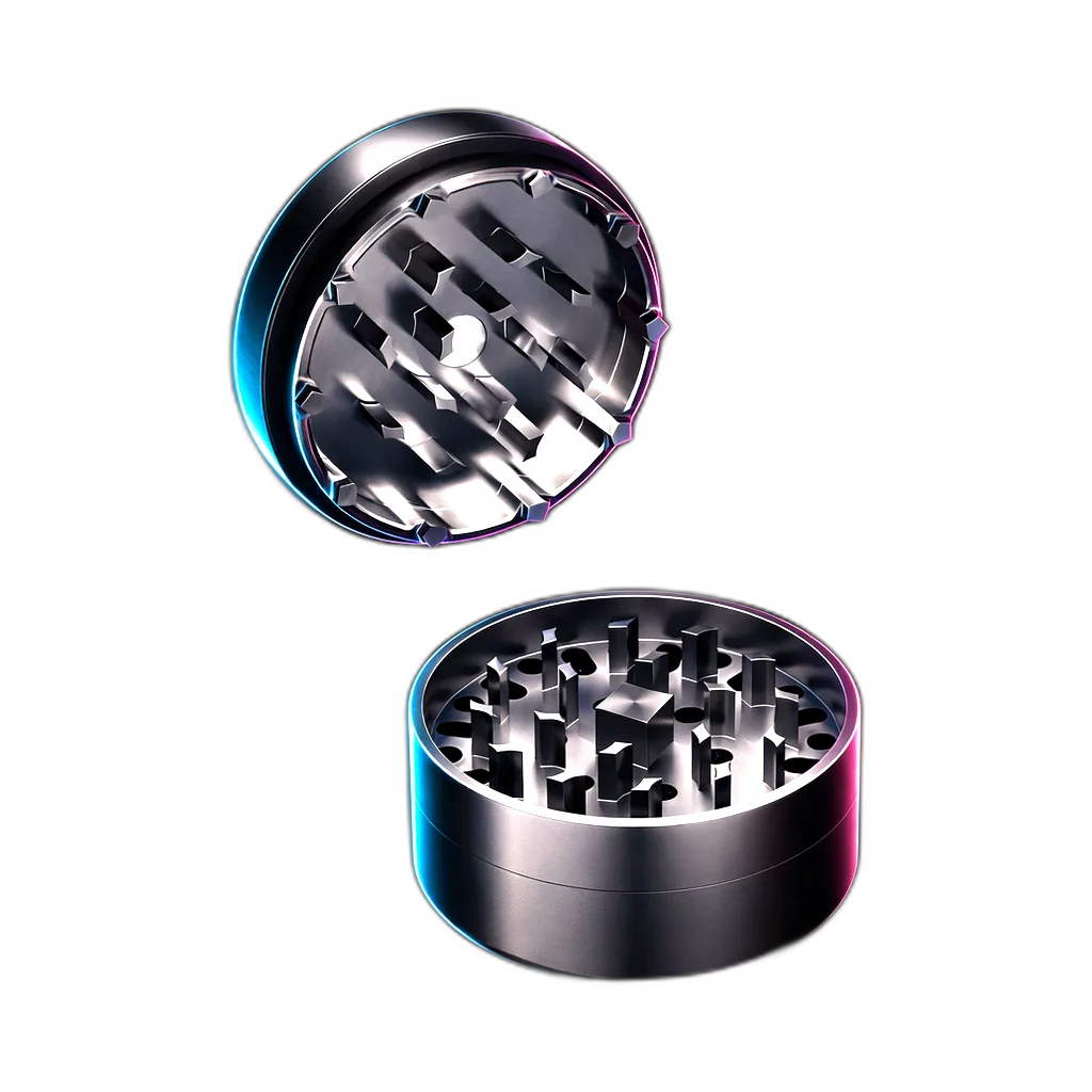 Bloomint Titan Grinder 3Parts 62mm von hinten fotografiert (Rückansicht)