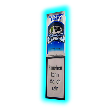 Blunt Wraps Double Platinum Blueberry 2 in 1