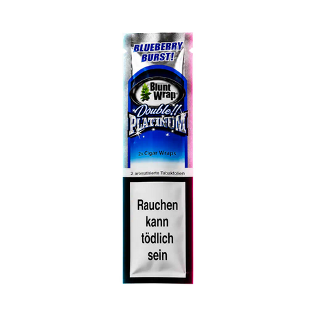 Blunt Wraps Double Platinum Blueberry 2 in 1
