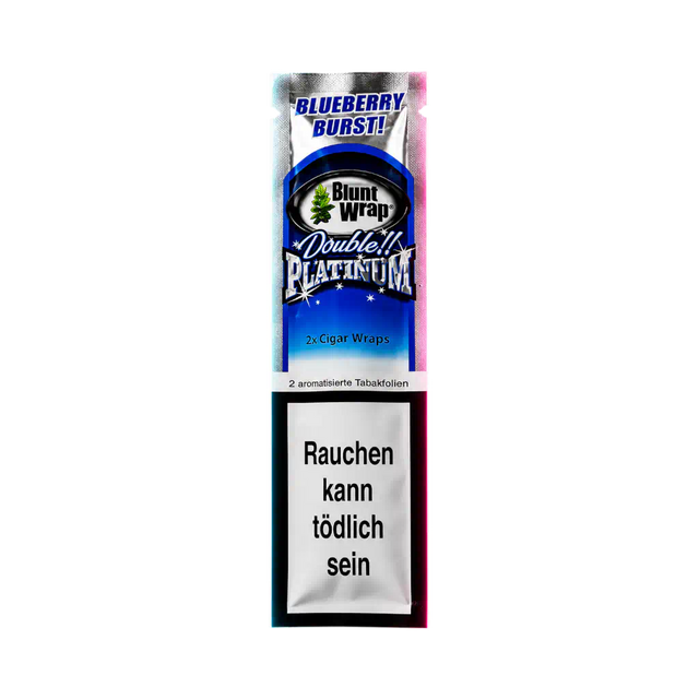 Blunt Wraps Double Platinum Blueberry 2 in 1