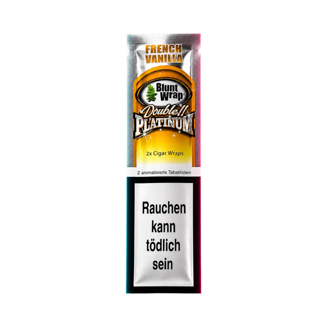 Blunt Wraps Double Platinum French Vanilla 2 in 1