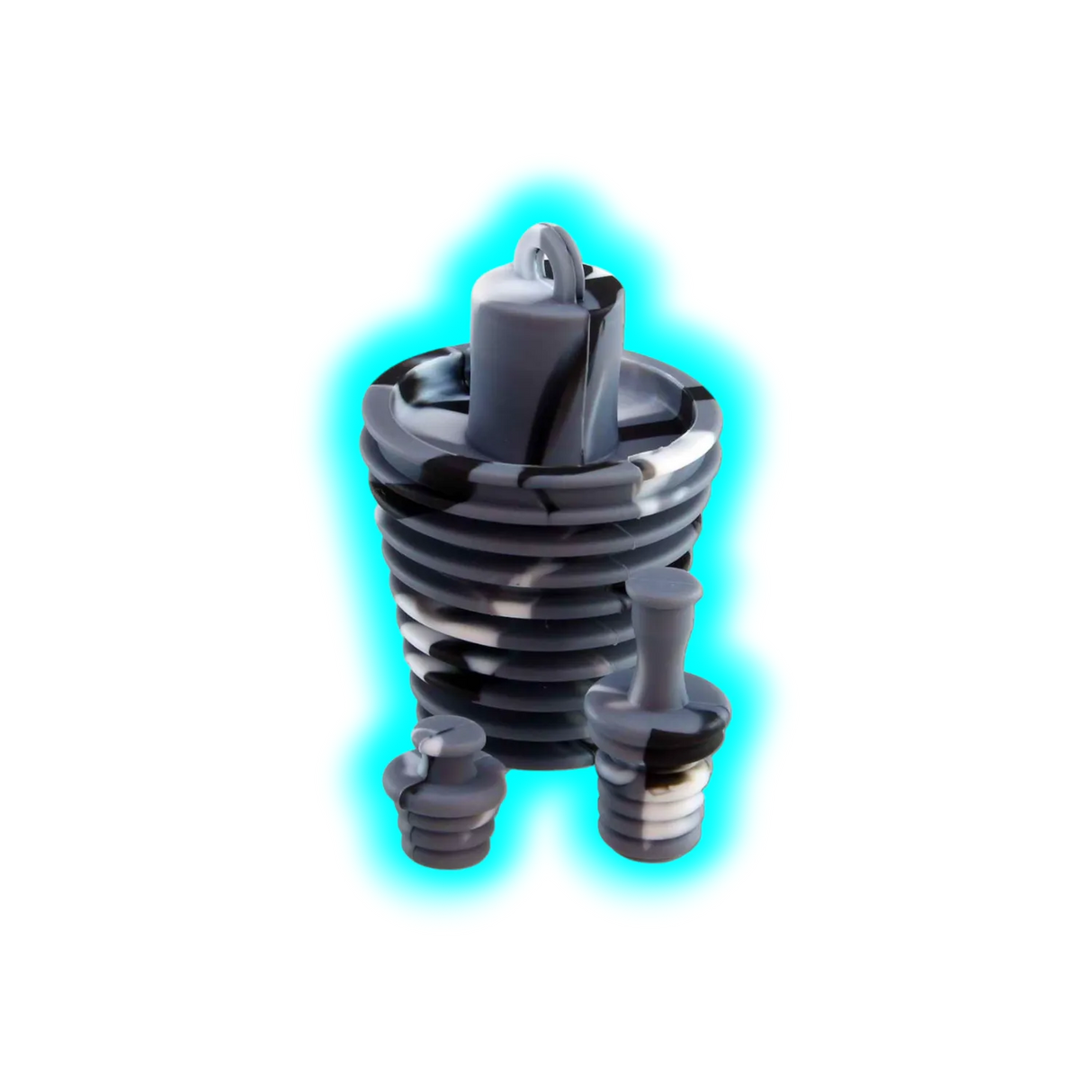 Bong Plug Set Silicone Camo