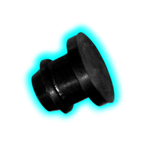Bong Rubberplug Kick Hole Black