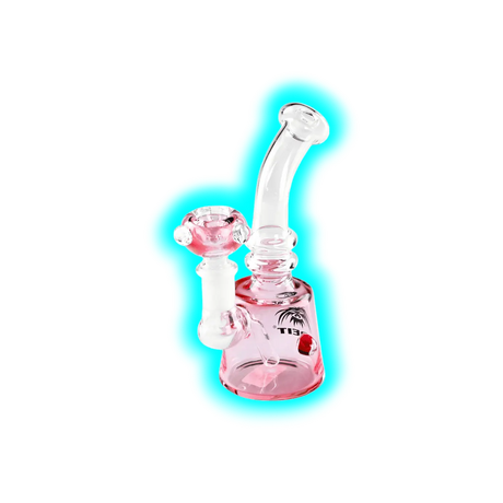 Breit Glasbong pink