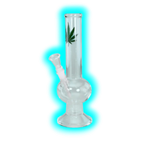 Breitseite Glassbong Cannabisleaf round 35cm