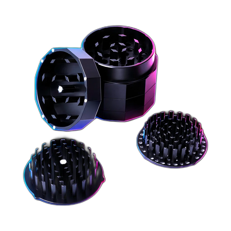 CAPU Herb Grinder Frequent Flyer Black in der Frontansicht