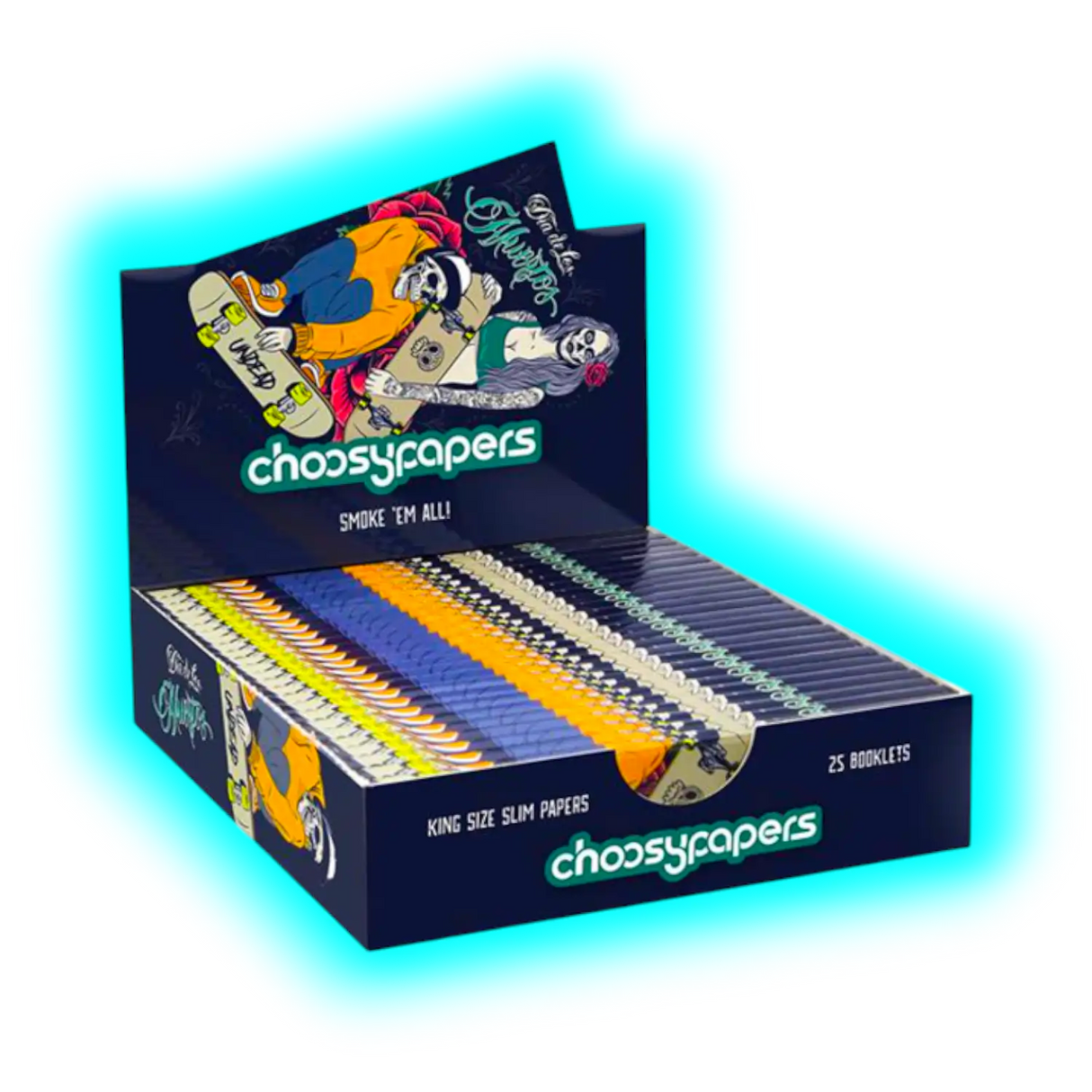 Choosypapers King Size Slim Dias De Los Muertos Box 25pcs
