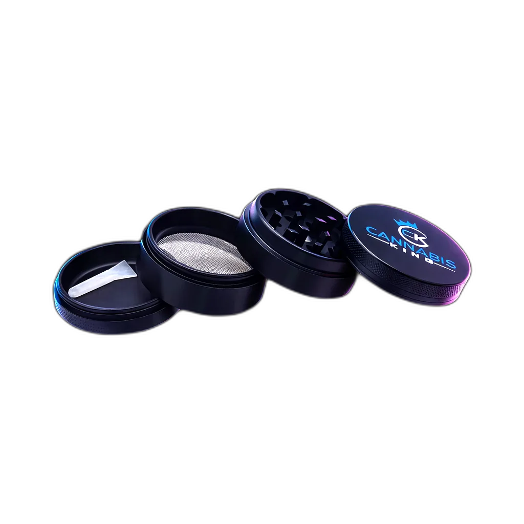 CK Aluminium Grinder 4 Parts Black in der Frontansicht