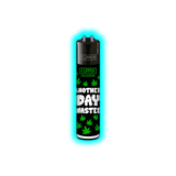 Schwarzes Clipper-Feuerzeug mit grünen Hanfblättern und weißer Aufschrift 'ANOTHER DAY WASTED'