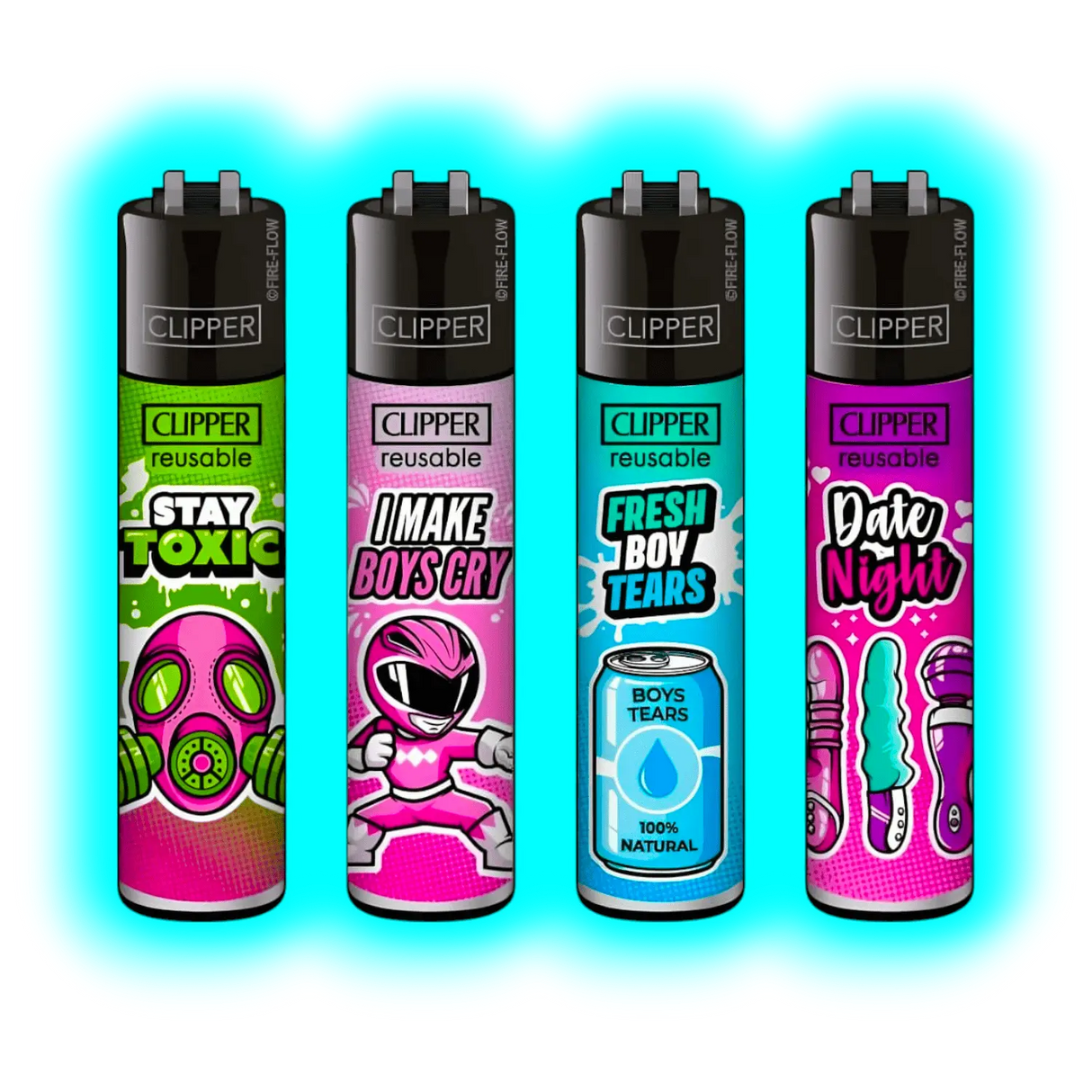 Clipper 4er Girly Slogan 209-212