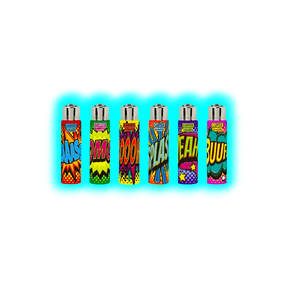 Clipper Cover Silikon Comic Slogan Handgenäht assort