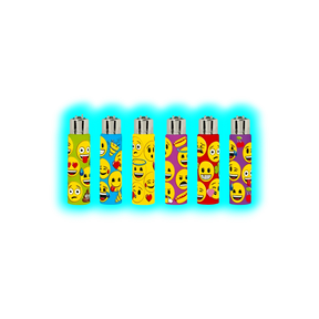 Clipper Cover Silikon Smiley Handgenäht assort