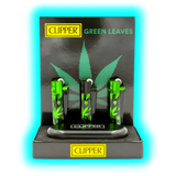 Clipper Metal Leaves Green Assort