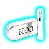 Clipper Metal Silver JET Flame