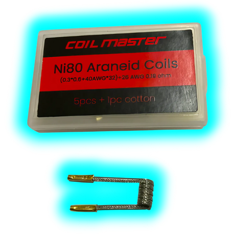 Coil Master Ni80 Araneid Coils 5stk 0.19 Ohm